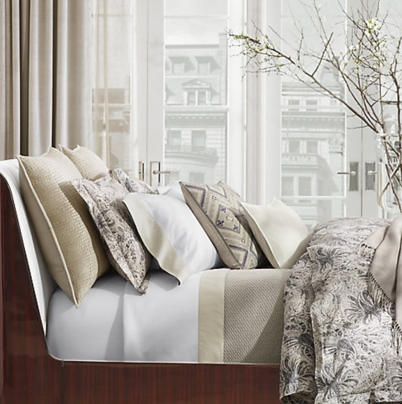 Ralph Lauren Dover Street King Gwendolyn Sateen Duvet Cover 4 Shams MSRP $1500 - Picture 2 of 13